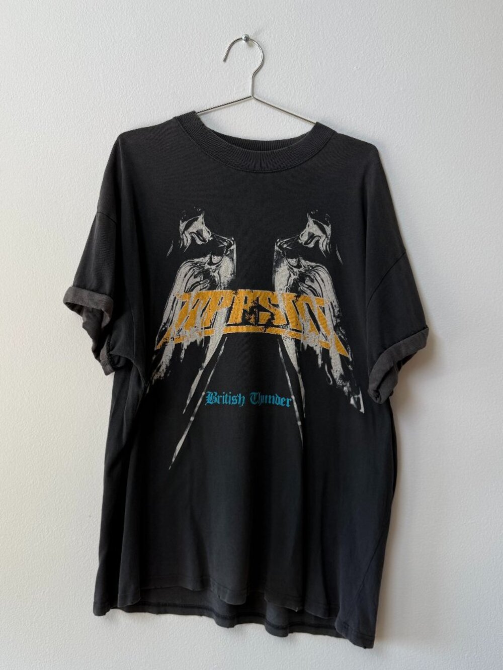Thunder Band British Thunder Vintage Graphic Tee Size XL